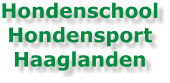 Hondenschool Hondensport Haaglanden